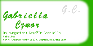 gabriella czmor business card